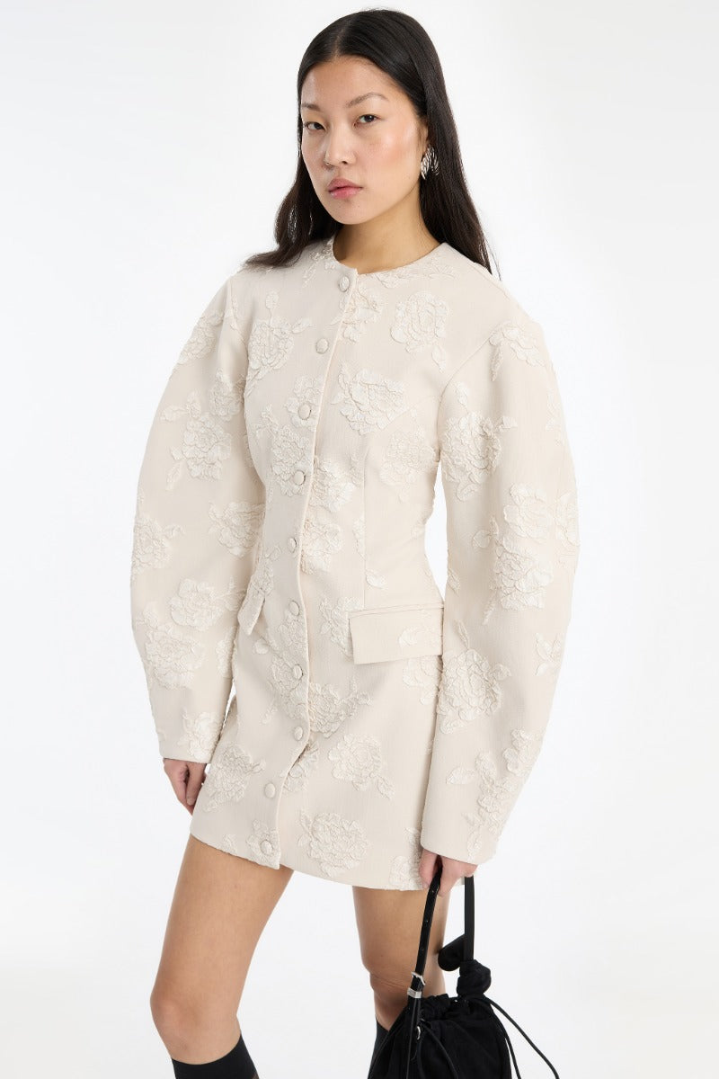 JACQUARD TAILORED DRESS