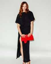 Maxi Slit Dress Black