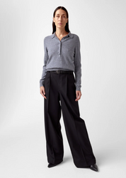 Elida Cashmere Polo M. Grey Mel