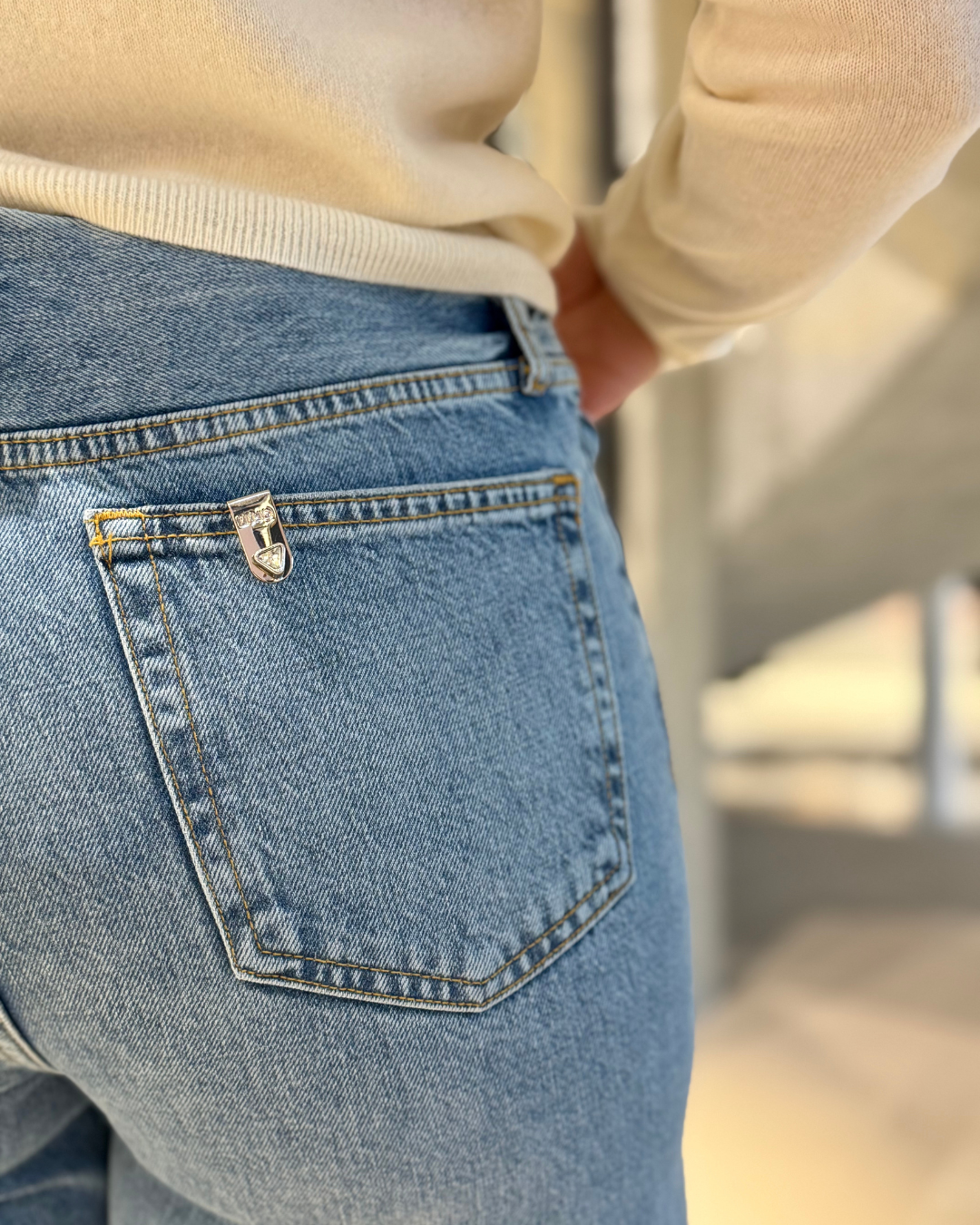 Flare Seam Light Denim