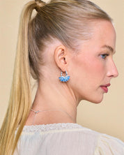 Mini Aquamarine Earrings Silver