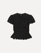 Ruched Puff Sleeve Top