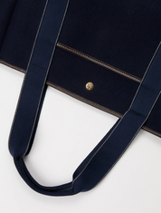 Traversée L Pocket Navy Flannel
