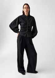 Velora Poplin Shirt Black