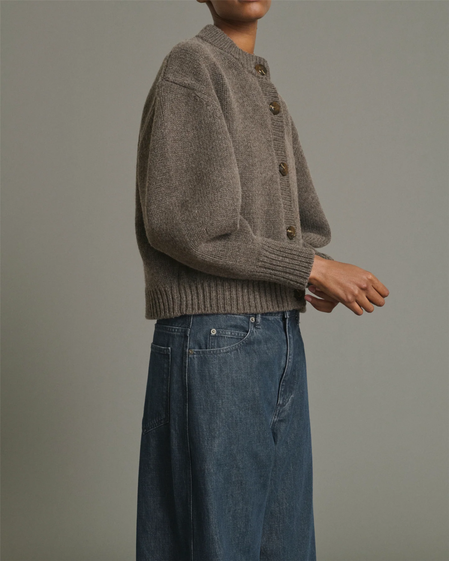 Leonard Cardigan Marron Glace