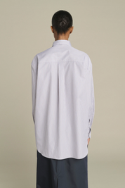 Carlotta Oversized Shirt Blue/Beige