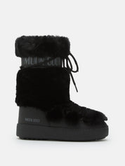 Ltrack Faux-Fur High Boots Black