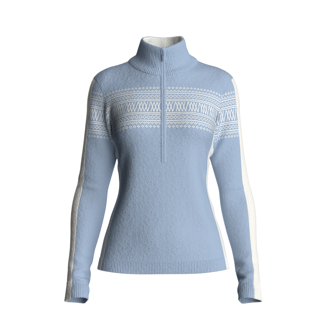 Signature 1/4-zip Light Blue
