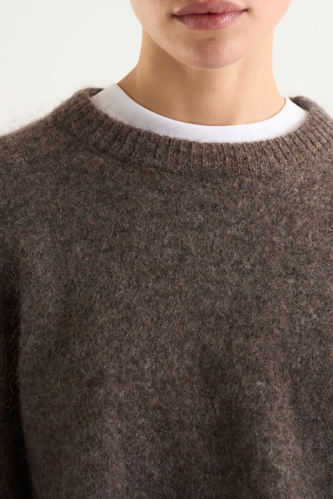 Mireya Knitted Sweater Dk Taupe