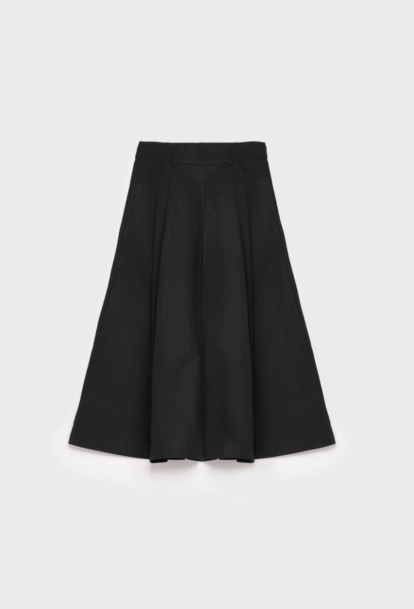 Anna Cotton Skirt Black