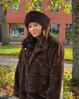 Faux Fur Head Band Cocoa
