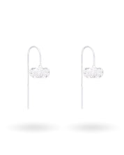 Glossy Glaze Earrings Silver