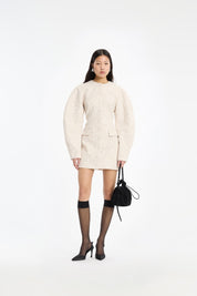 JACQUARD TAILORED DRESS