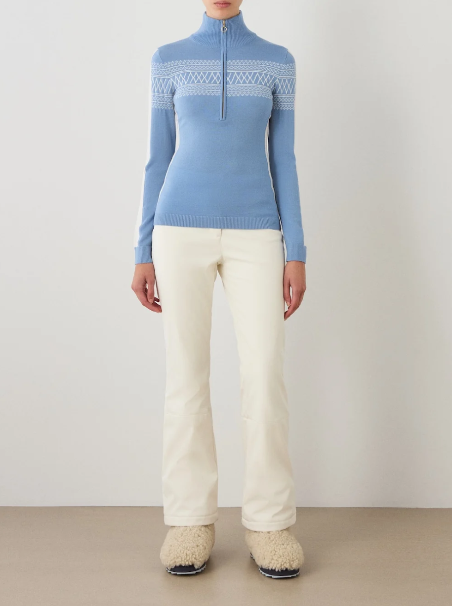 Signature 1/4-zip Light Blue