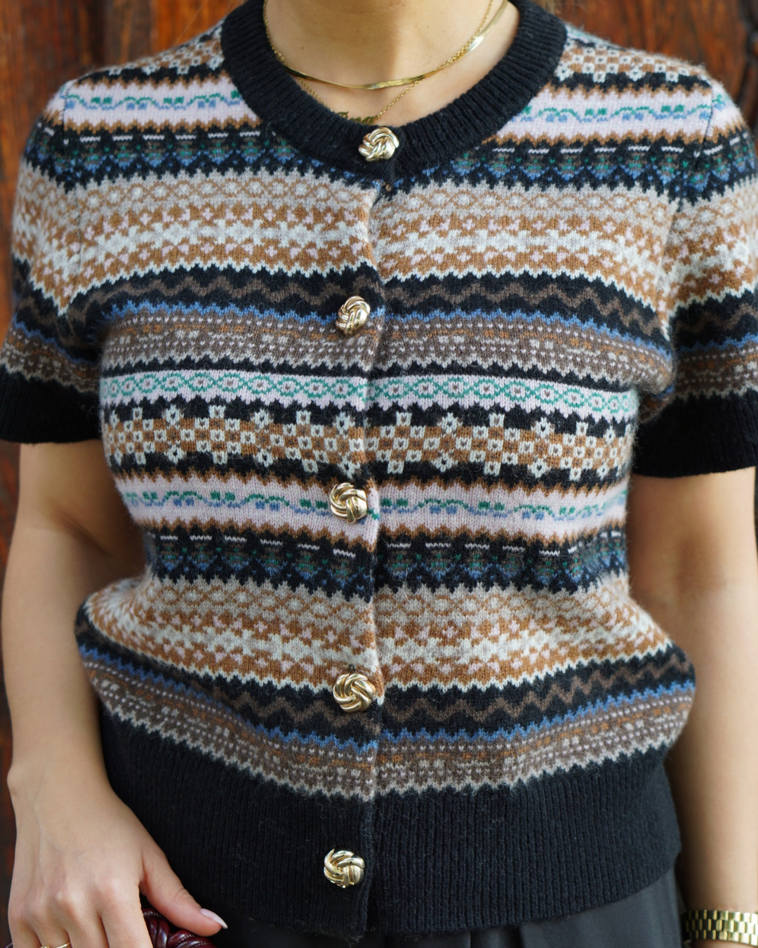 Coraline Knit Mix Black