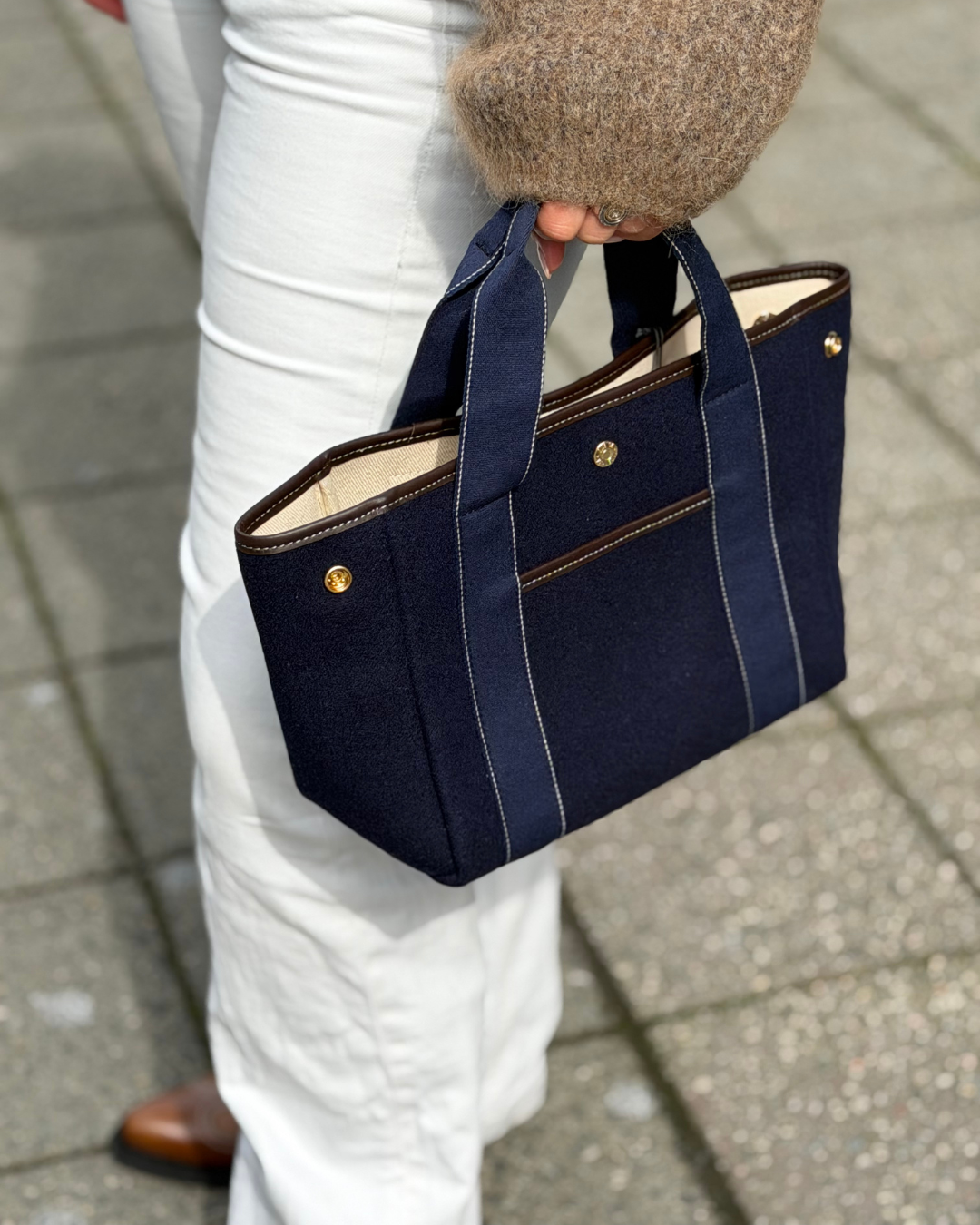 TRAVERSÉE S POCKET - Navy Flannel