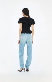 Ruched Puff Sleeve Top
