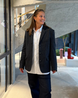 Pinstripe Flannel Blazer Phantom