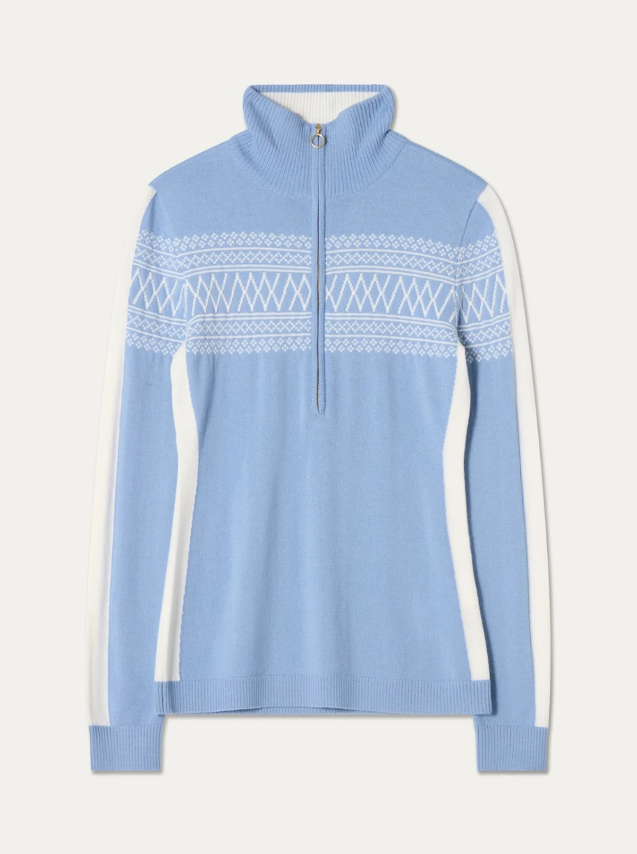 Signature 1/4-zip Light Blue