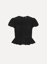 Ruched Puff Sleeve Top