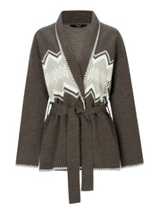 Rondslottet Cardigan Dark Brown