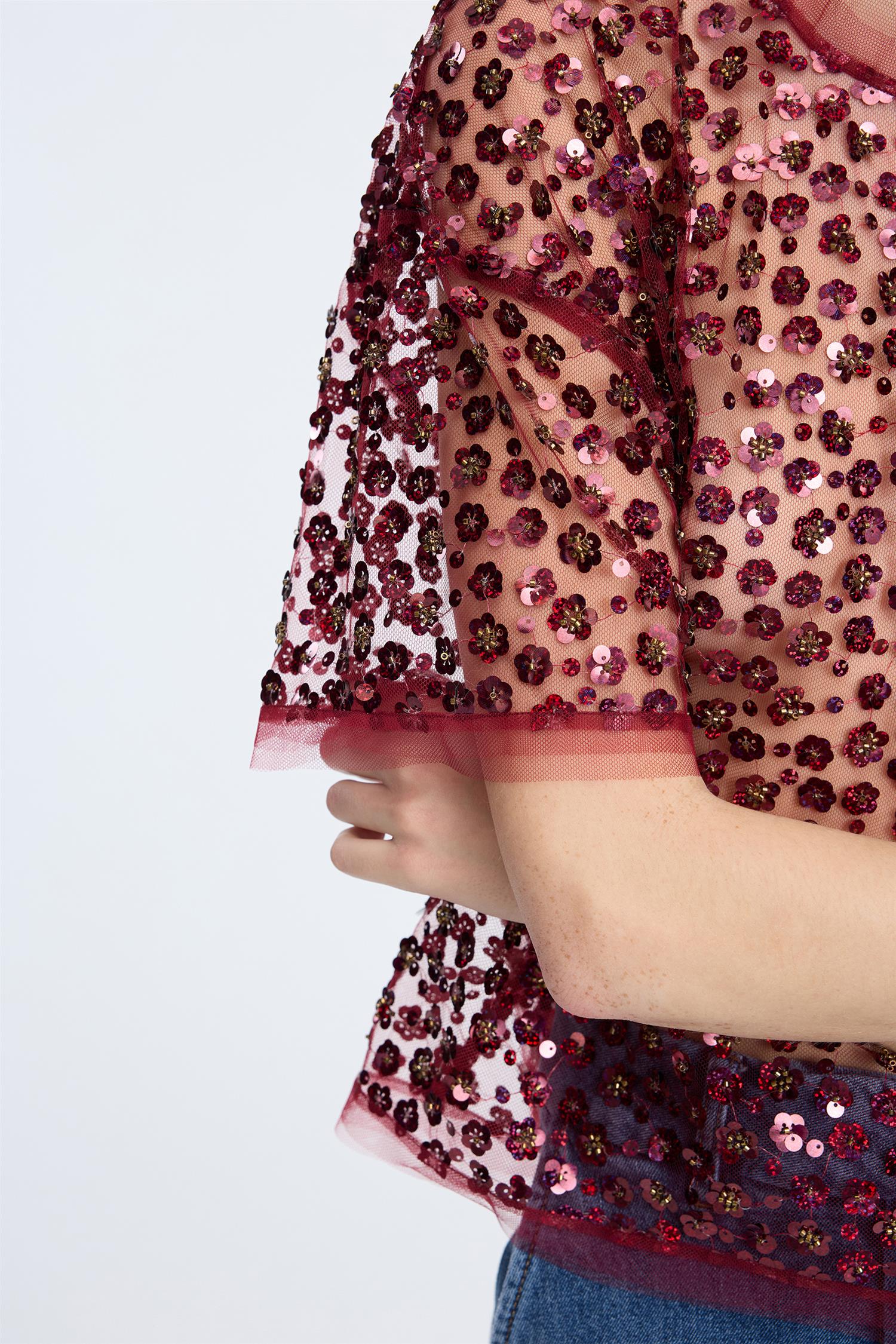 Caralee Top Bordeaux