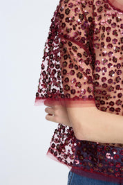Caralee Top Bordeaux