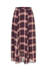 Odellecras Skirt Bordeaux Check
