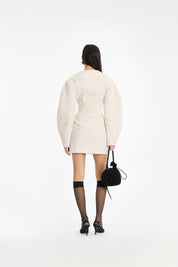JACQUARD TAILORED DRESS