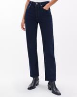 Harlow Mid-Rise Ankle Straight Dark Rinse