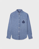 NY Crest Oversized Denim Shirt