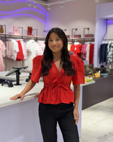 Cotton Poplin Bow Blouse