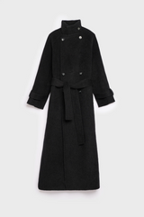 Carmella Wool Coat Black Mel