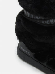 Ltrack Faux-Fur High Boots Black