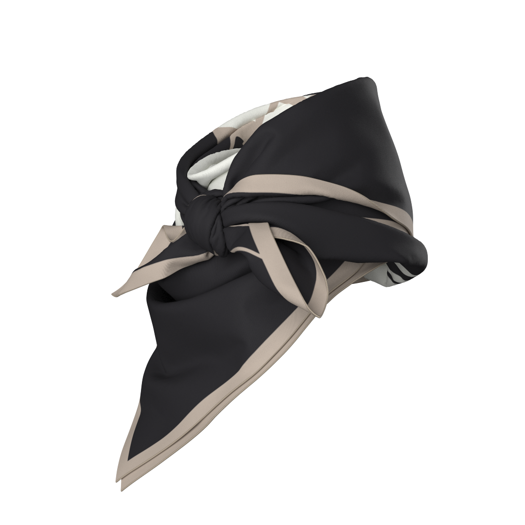 AfterSki Silk Scarf Black