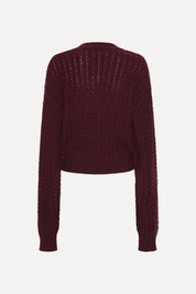 Cable Crewneck genser