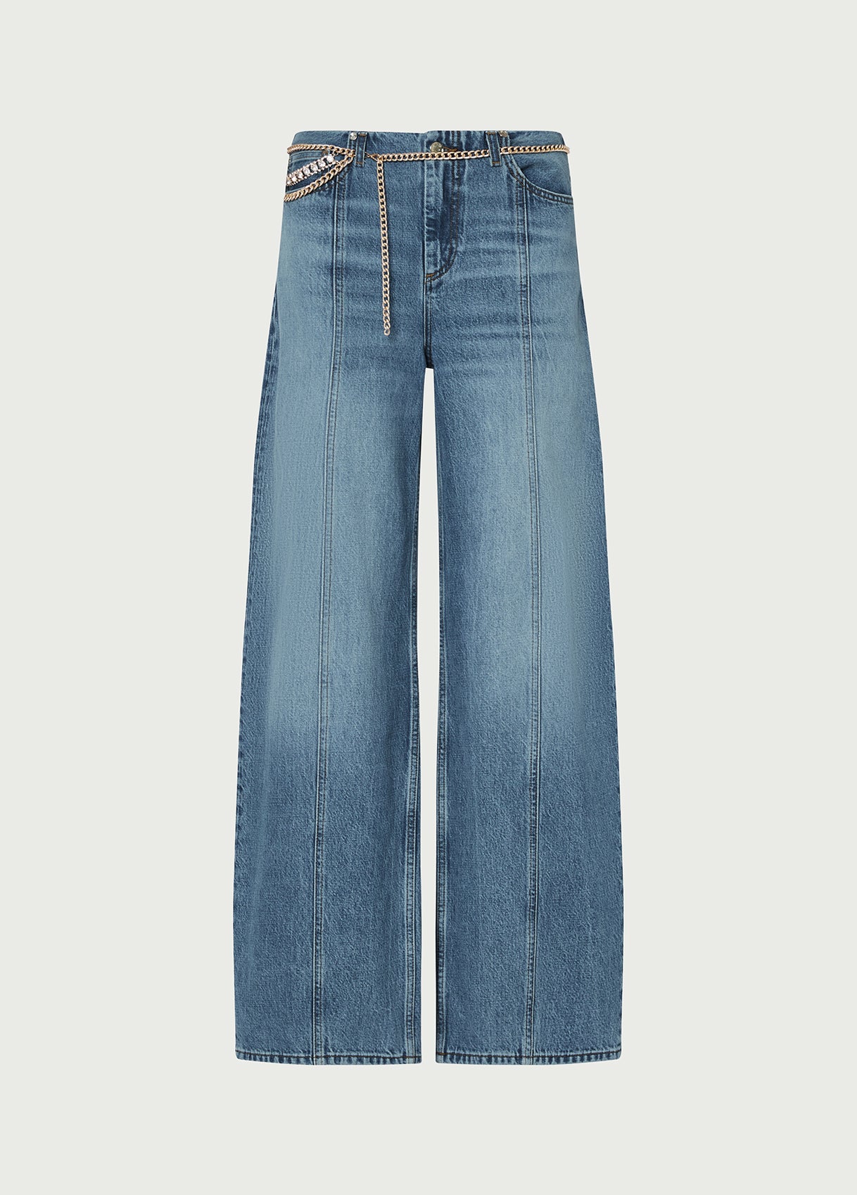 Flare Seam Light Denim