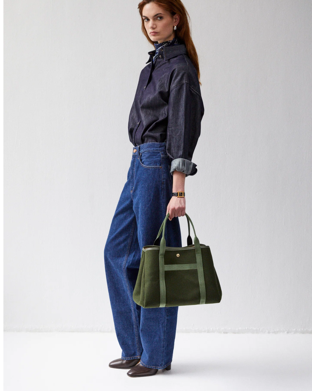 TRAVERSÉE M - Whip Olive Flannel