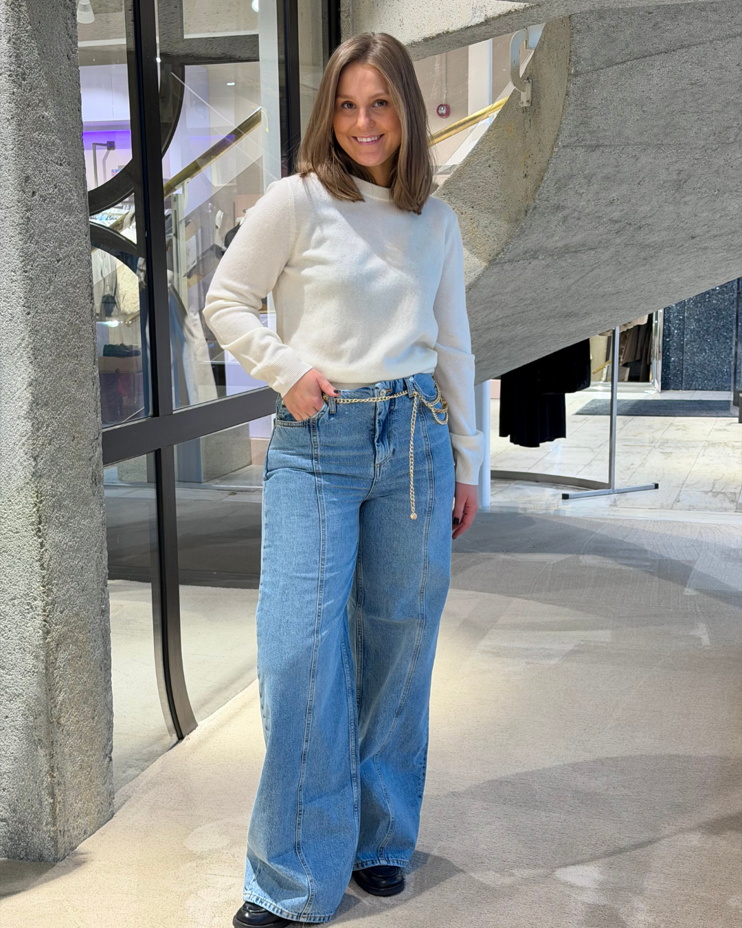 Flare Seam Light Denim