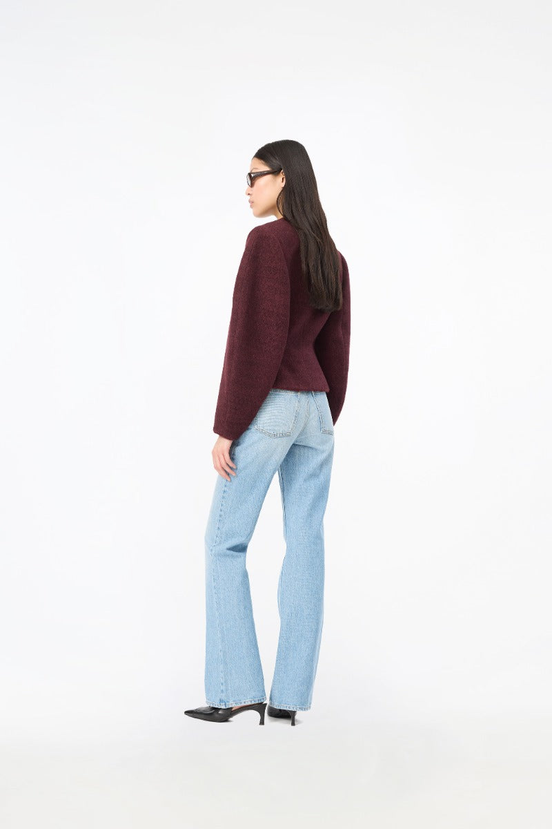Cocoon Sleeved Jacket Zinfandel