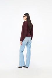 Cocoon Sleeved Jacket Zinfandel