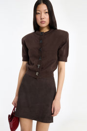 FIRM KNIT SS CARDIGAN