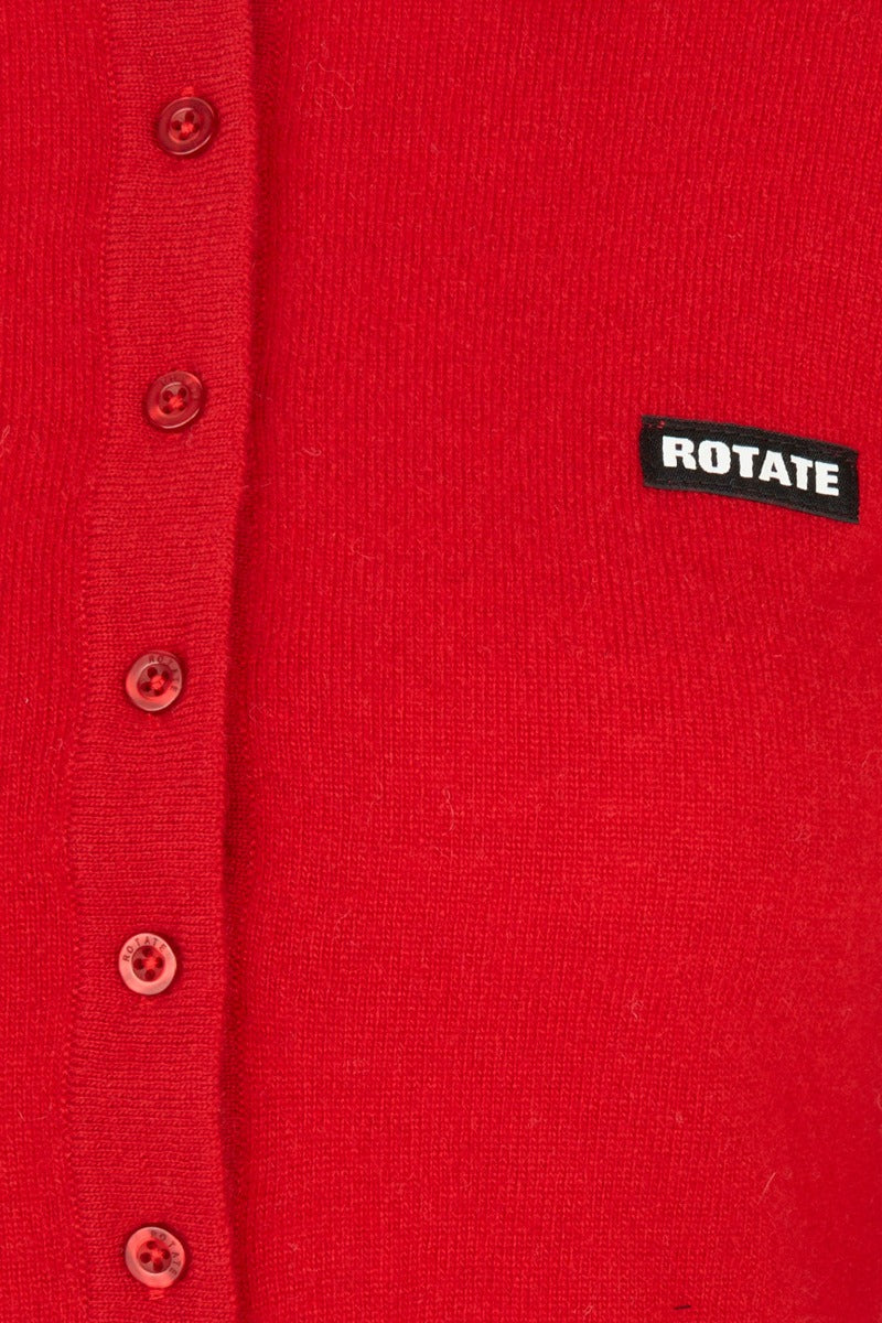 Wool Longsleeve Polo Scooter Red