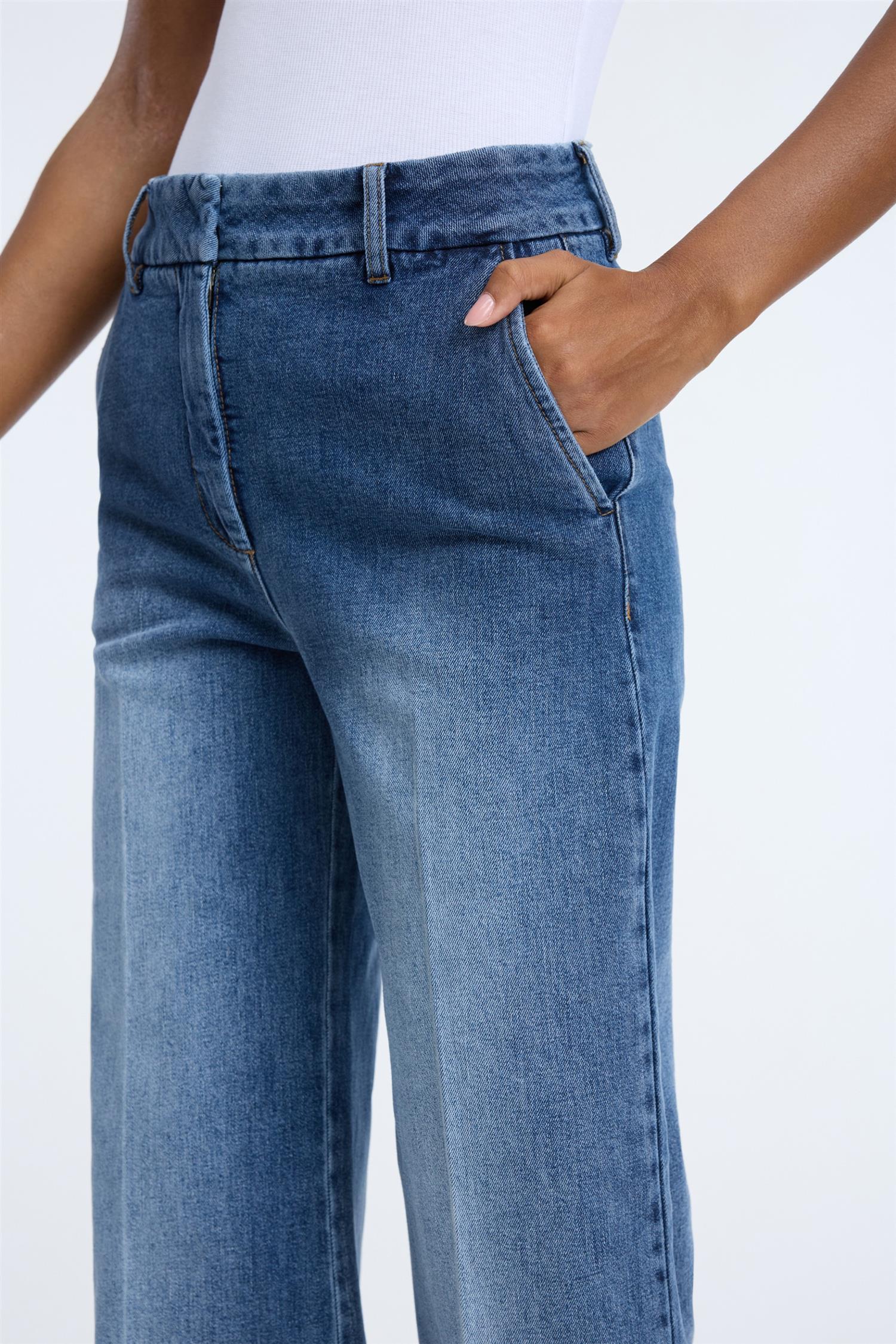 Eileen Denim Pants Blue