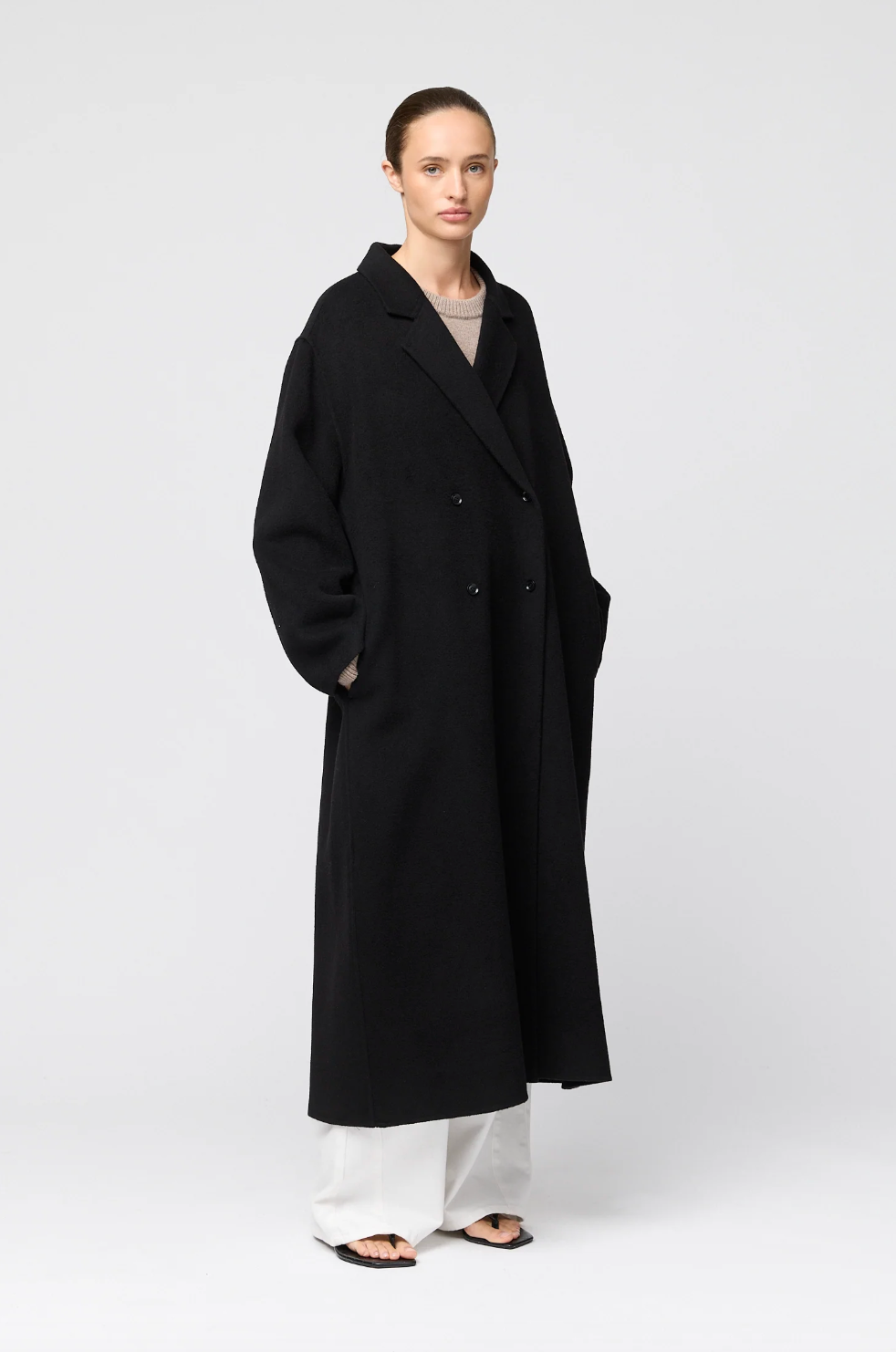 Double Wool Lounge Coat